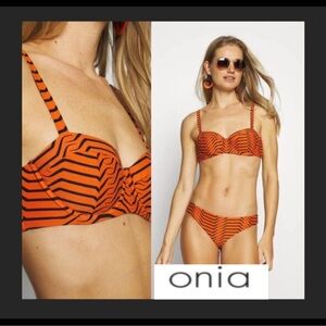 DVF x Onia Bikini Set• Tiger Print High Waisted Swim • Diane von Furstenberg